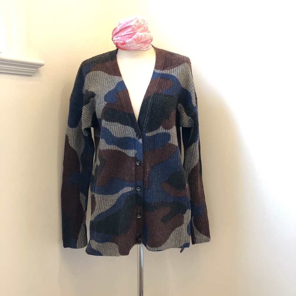 Madewell wool camel cardigan, Size S